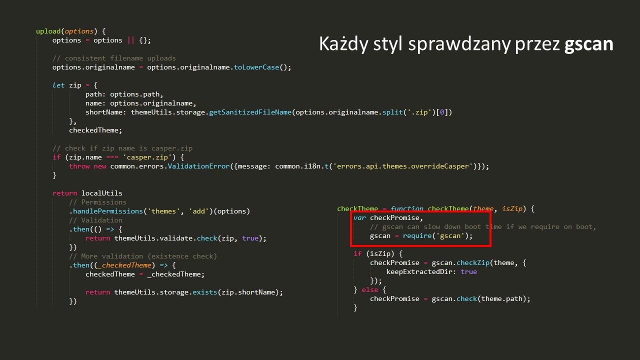 Ghost weryfikuje poprawność stylów
